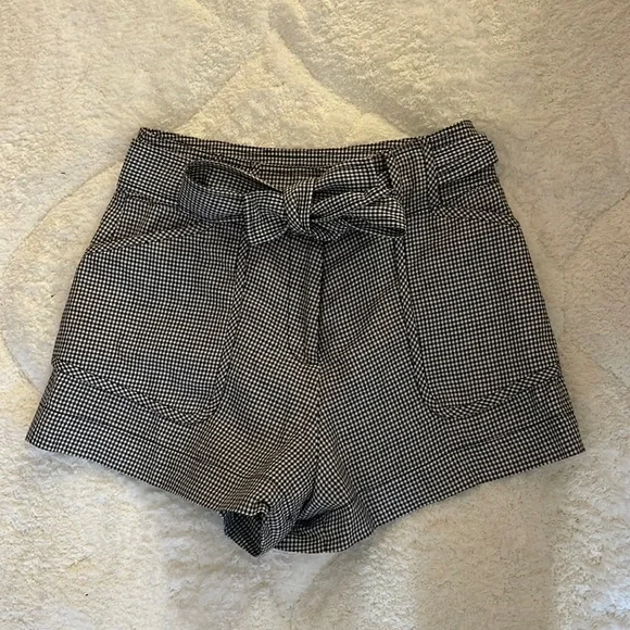 Derek lam 10 deals crosby belted shorts